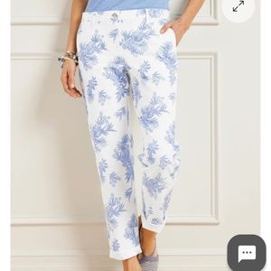 Ditsy Palm Relaxed Chinos by Talbots